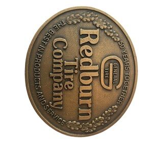 Vintage Redburn Tire Company Belt Buckle